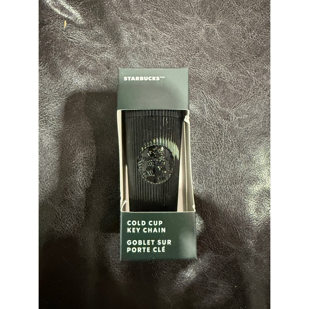 Starbucks Cold Cup Keychain Black Goblet Porte Cle New